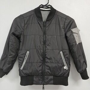 SVRN Sovereign Code Monster Reversible Bomber Jacket Black Oxford Boys Size XL 7